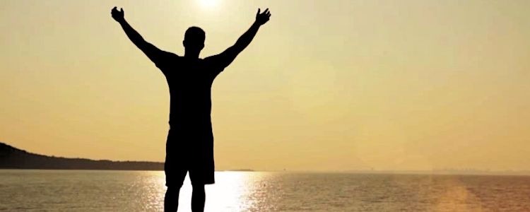 Positive Guy on Beach