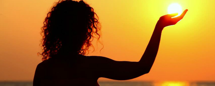 Girl Holding Sun