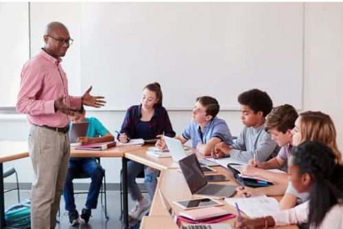 Classroom discussion with high school students about eating disorders