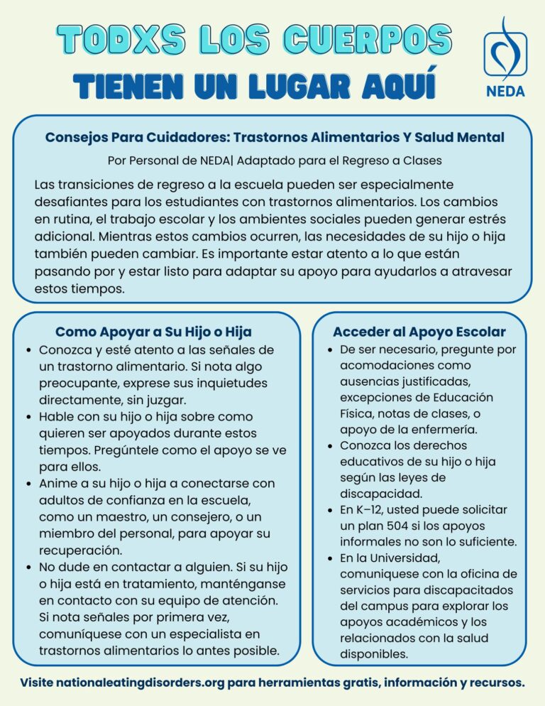 Caregivers tips in Spanish