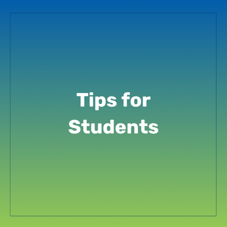 Tips for Students