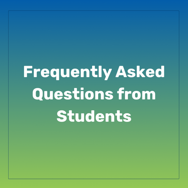 FAQ from Students