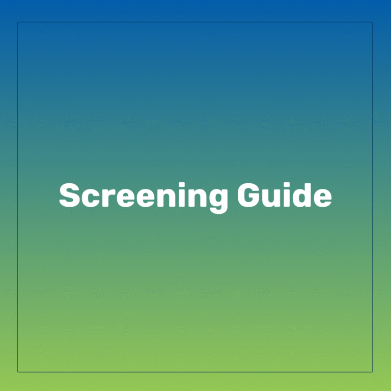 Screening guide