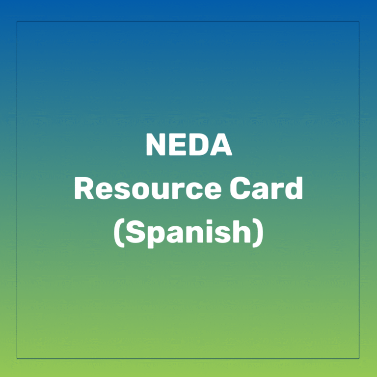NEDA Resource Card- Spanish