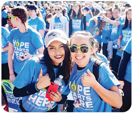 NEDA volunteers at a community event