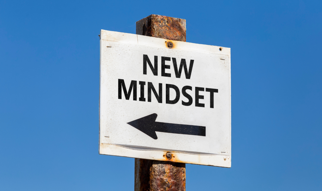 Sign with New Mindset representing rejecting the lies of anorexia
